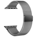 Apple Watch SE 44mm CaseUp Milano Metal Loop Kordon Gümüş